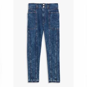 Isabel Marant Etoile High Rise Denim Jeans in Classic Blue